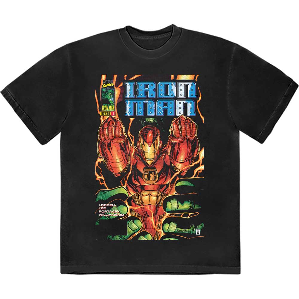 MARVEL COMICS IRON MAN FIST COMIC COVER T-SHIRT