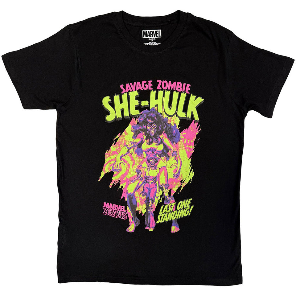 Marvel Comics Savage Zombie She-Hulk Black T-Shirt