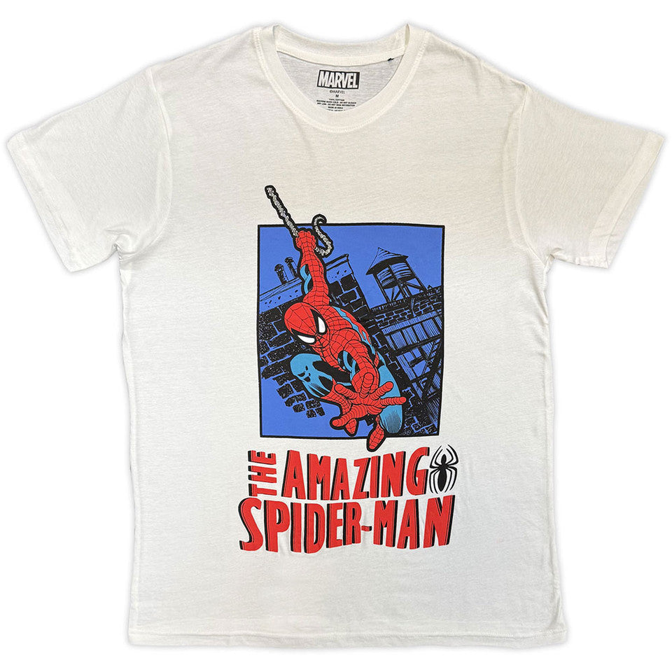 Marvel Comics The Amazing Spider-Man Lunge White T-Shirt
