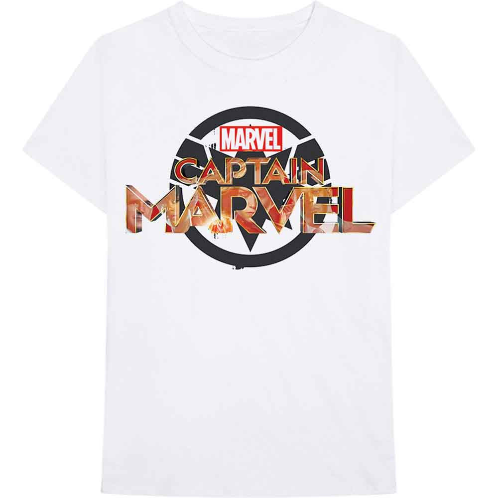 MARVEL COMICS CAPTAIN MARVEL NEW LOGO T-SHIRT