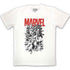 MARVEL COMICS BLACK & WHITE CHARACTERS T-SHIRT