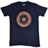 MARVEL COMICS CAPTAIN AMERICA EMBROIDERED SHIELD T-SHIRT