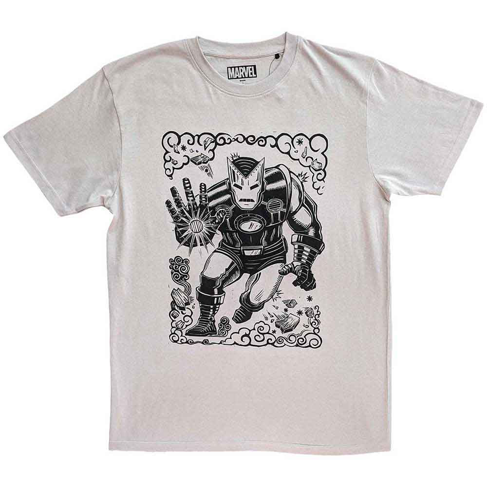 MARVEL COMICS IRON MAN SKETCH T-SHIRT