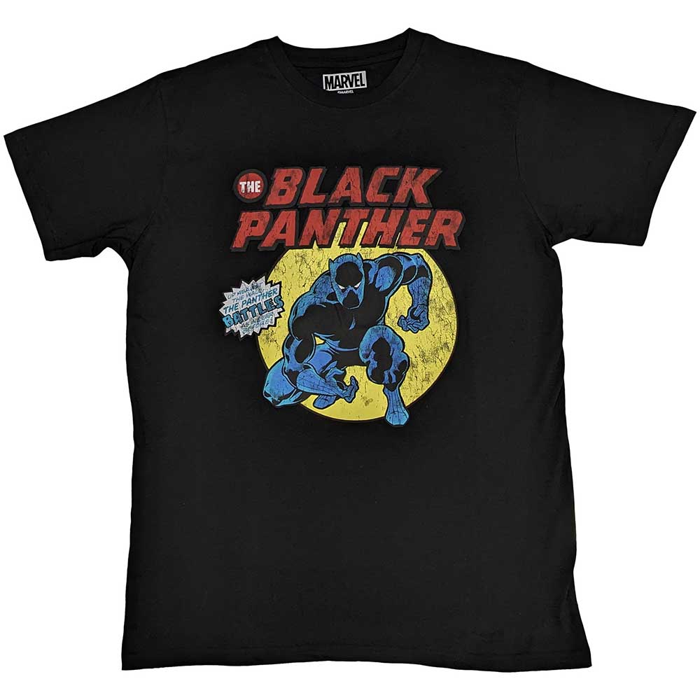 MARVEL COMICS BLACK PANTHER RETRO COMIC T-SHIRT