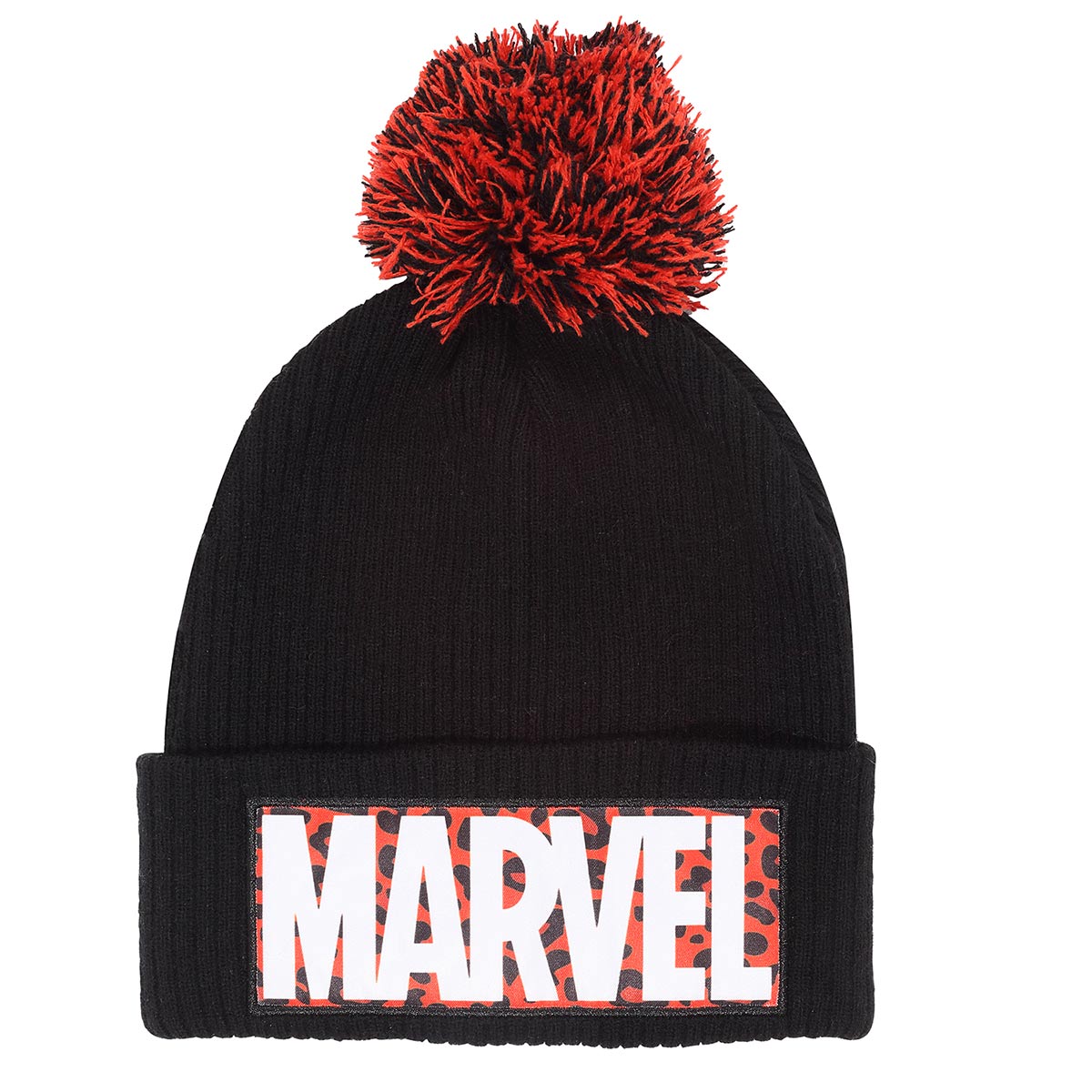 Marvel Comics Leopard Logo Pom Beanie