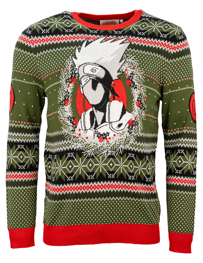 Naruto Kakashi Christmas Crown Sweatshirt