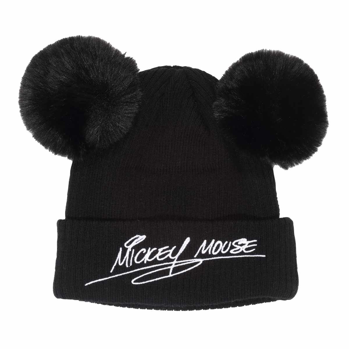 Disney Mickey and Friends Double Pom Pom Beanie