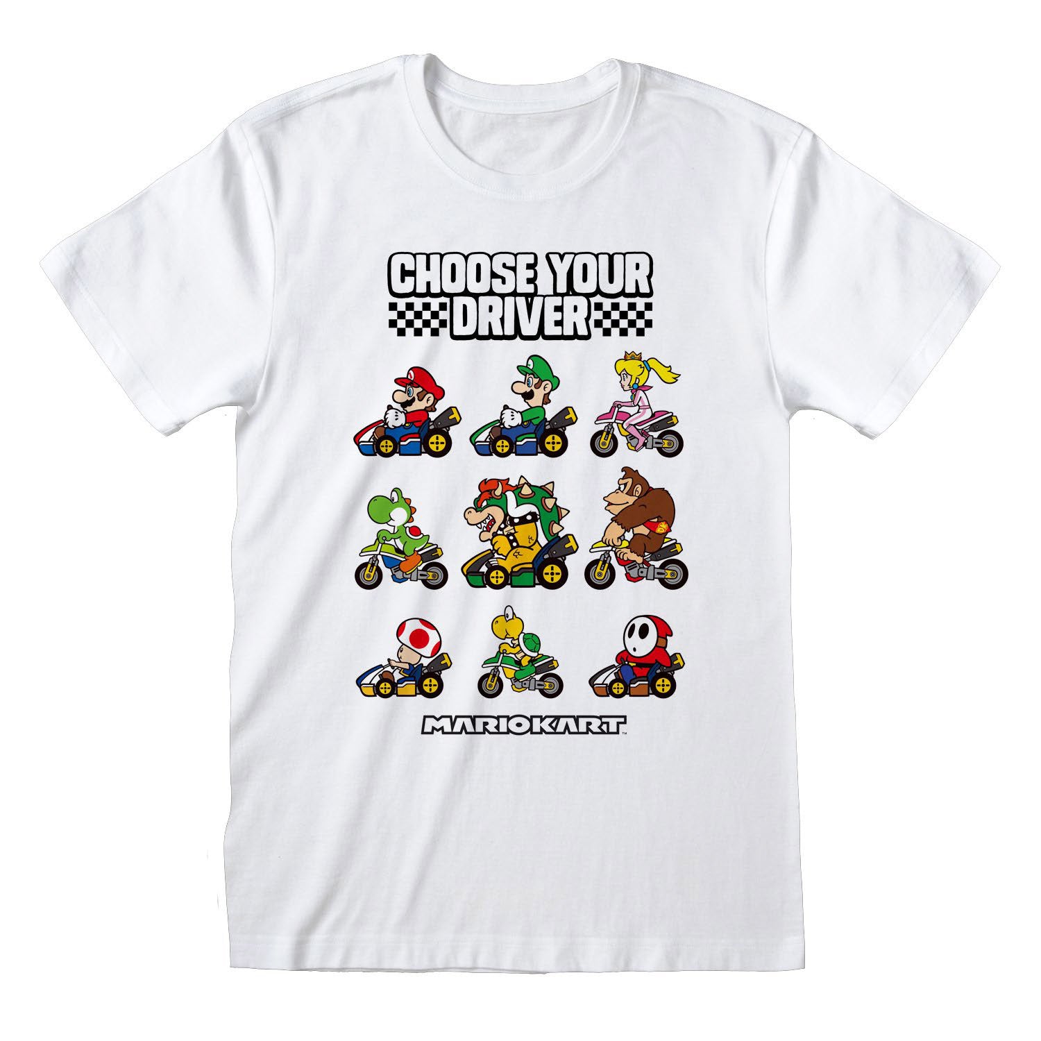 Nintendo Super Mario Kart Choose Your Driver T-Shirt