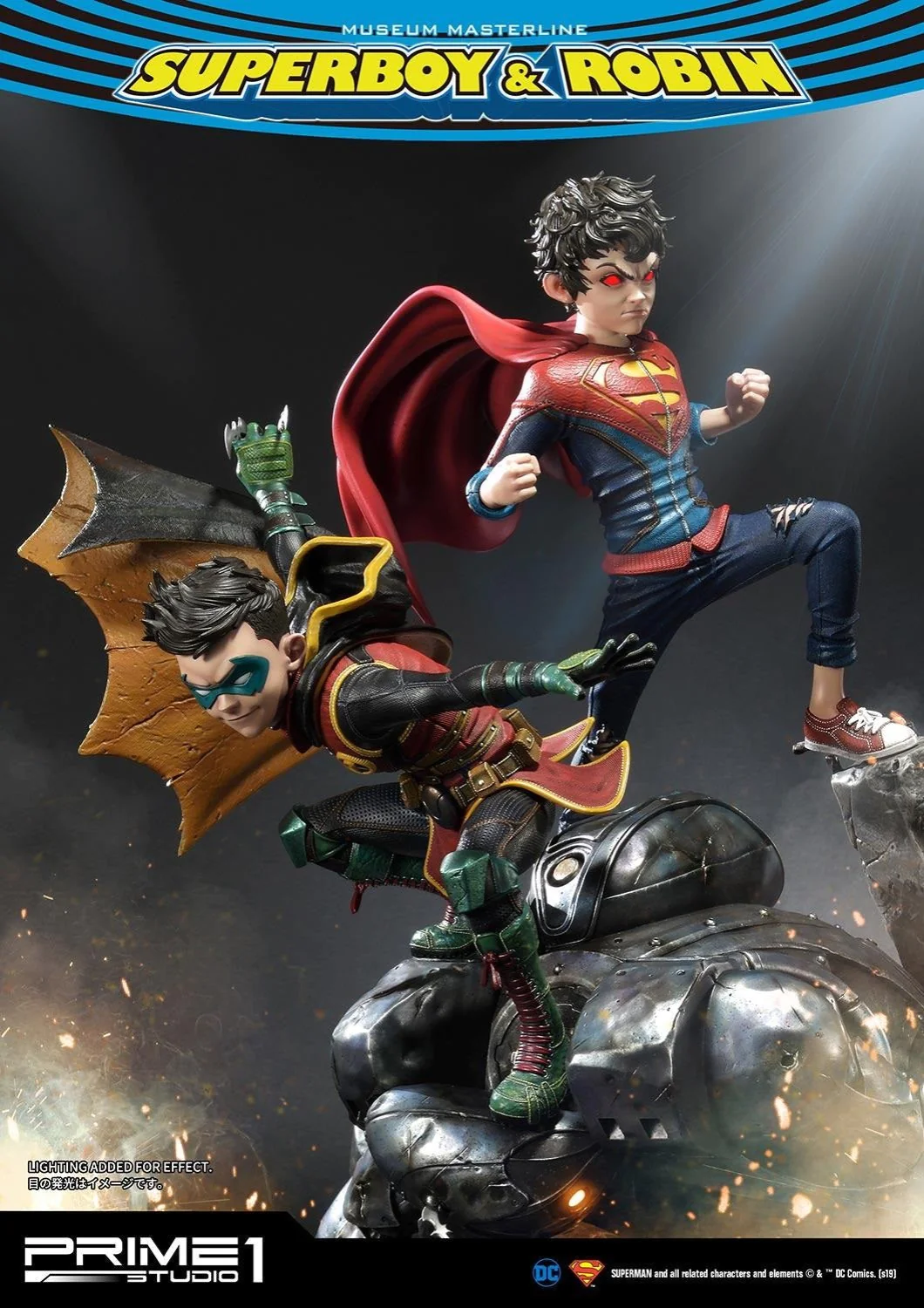 PRIME 1 STUDIO SUPERBOY AND ROBIN 1/3