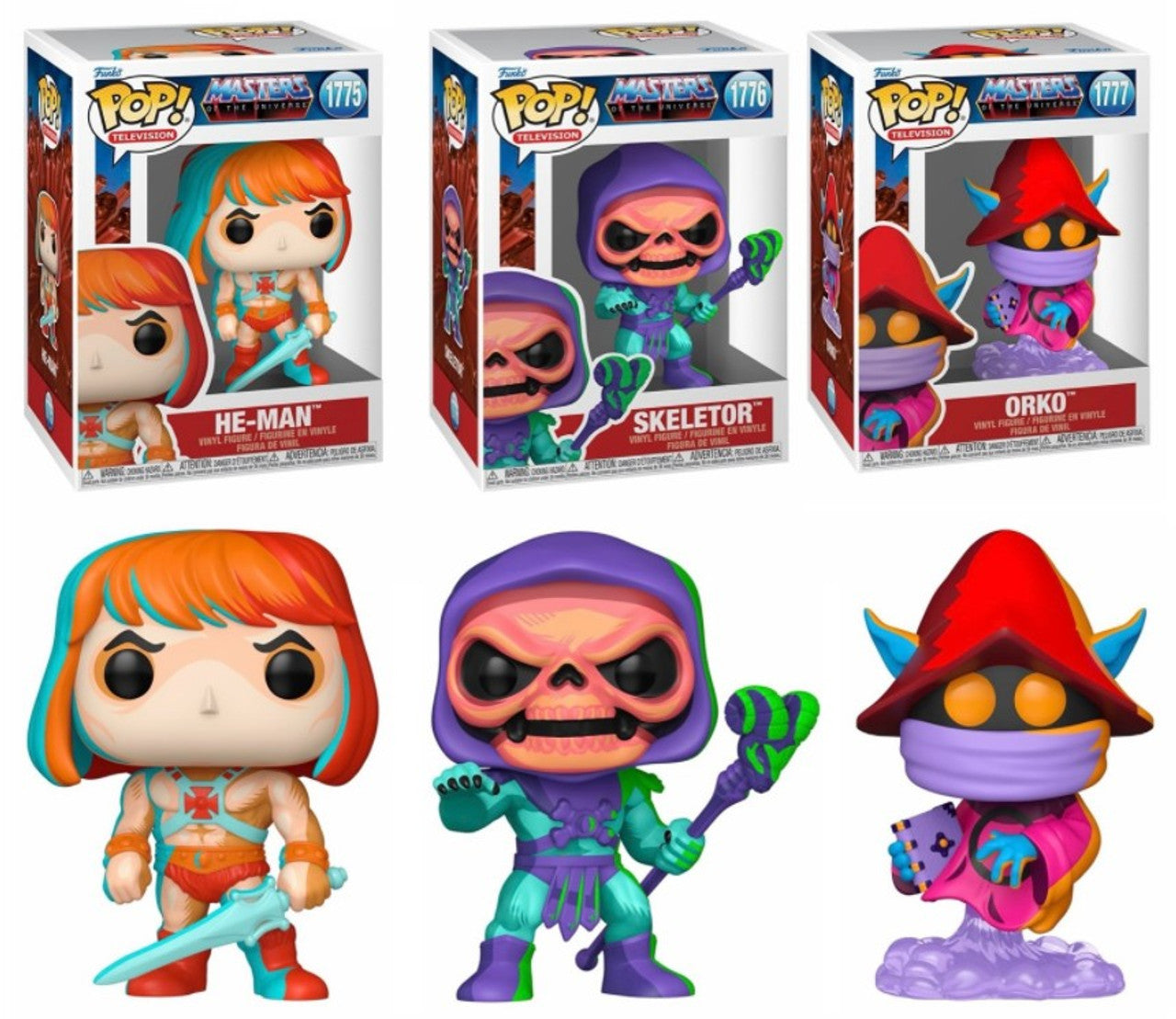 Pop! TV Complete Set 3 Masters of the Universe