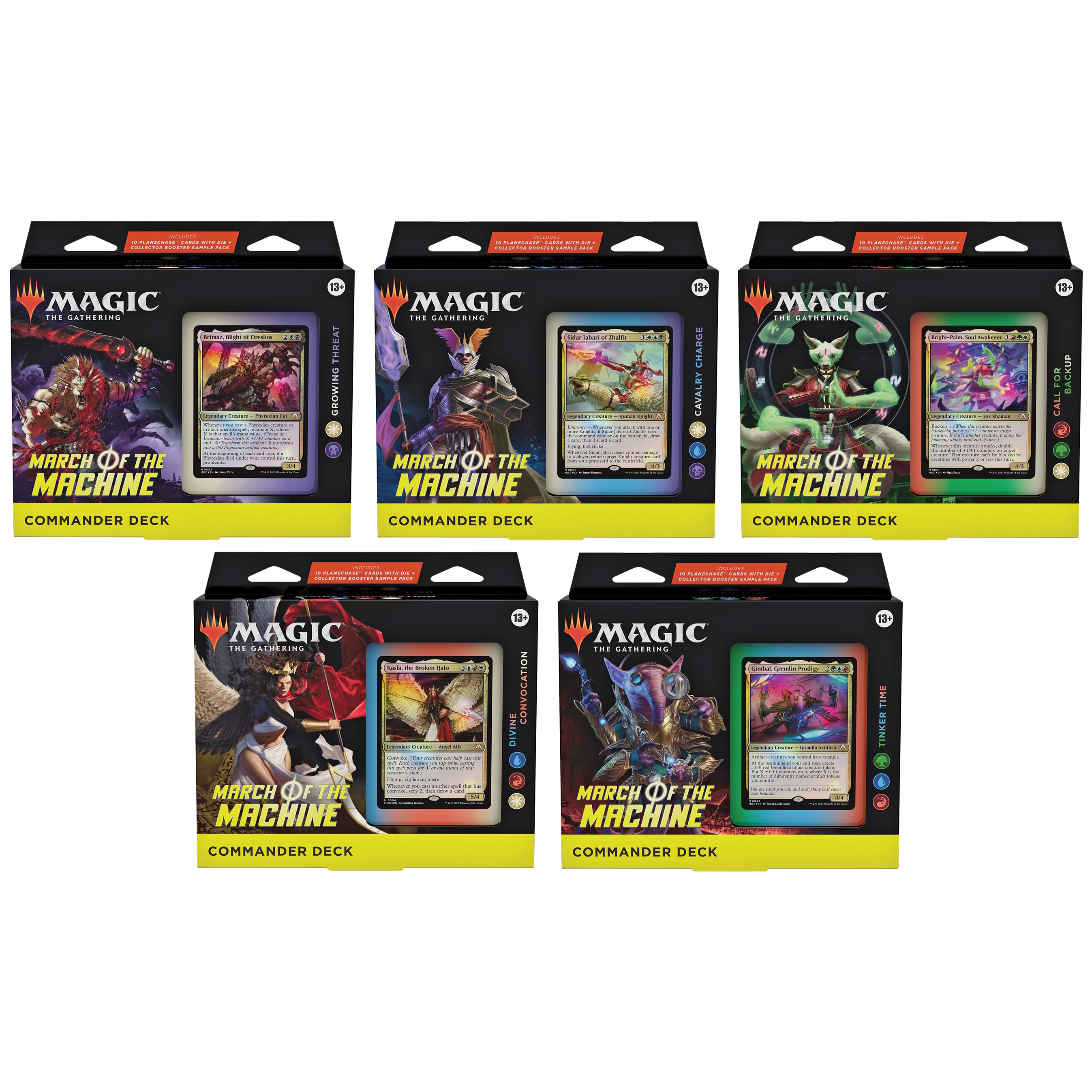 Magic: The Gathering March of the Machine Commander Deck Set of 5