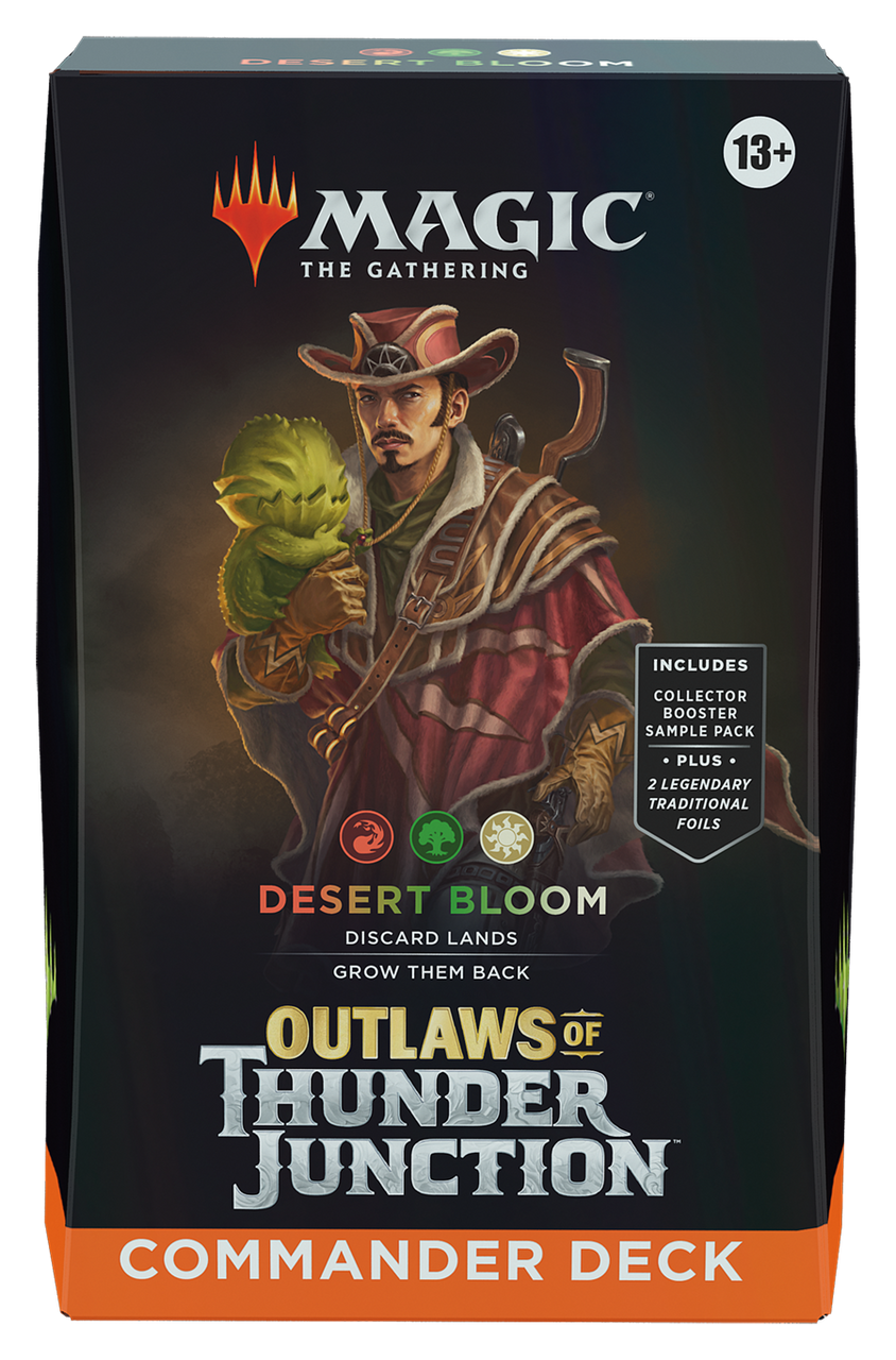 Magic: The Gathering Outlaws of Thunder Junction Commander Deck Desert Bloom