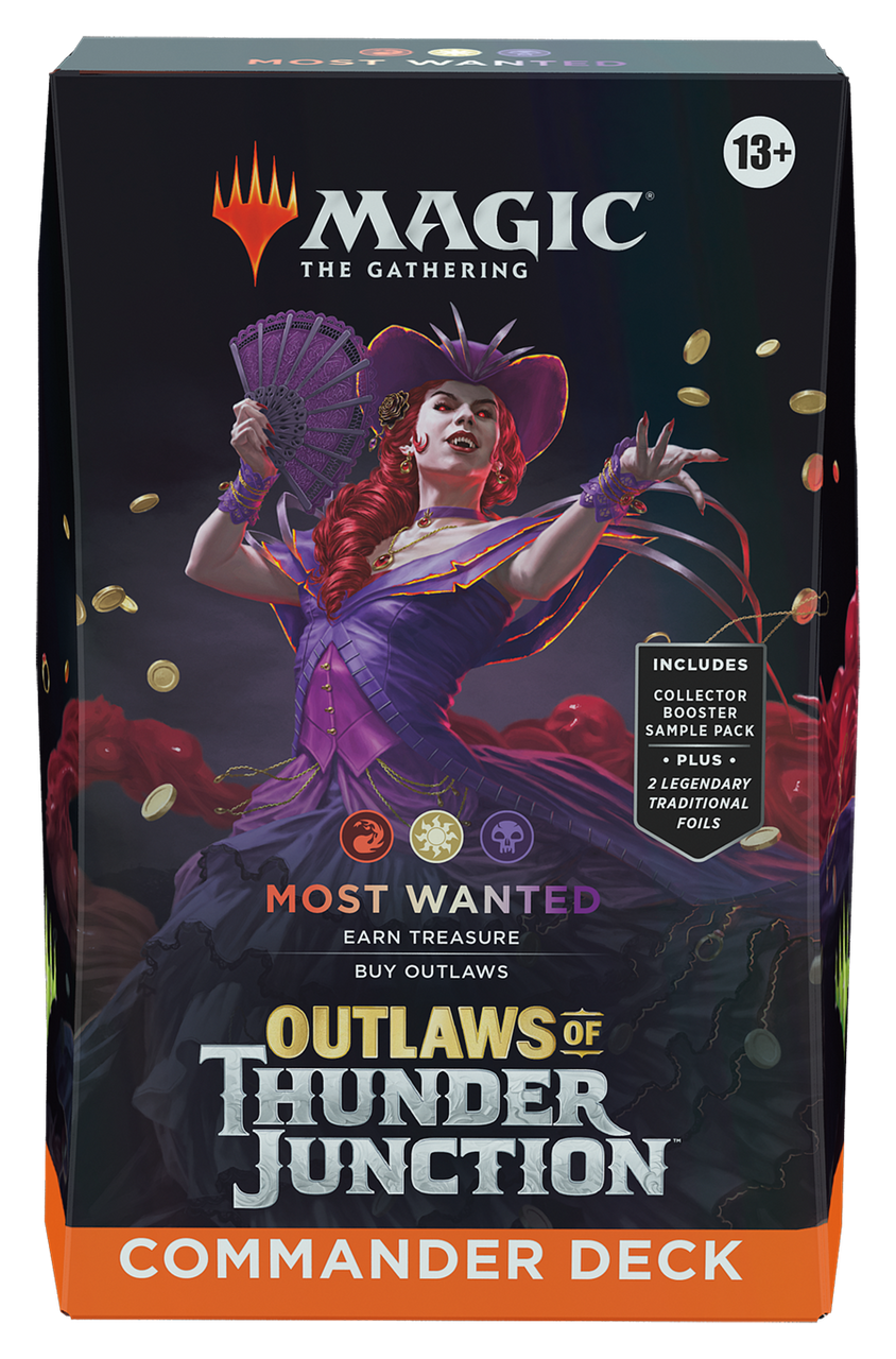 Magic: The Gathering Outlaws of Thunder Junction Commander Deck Most Wanted