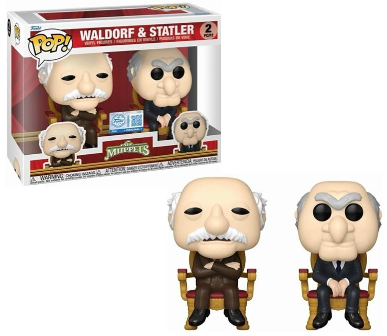 Pop! Specialty Series 2-Pack Waldorf & Statler The Muppets