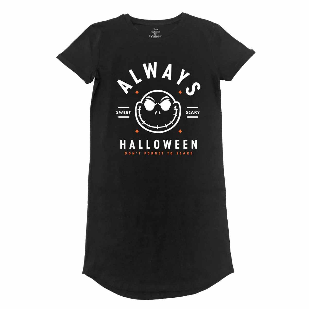 Nightmare Before Christmas Always Halloween T-Shirt Dress