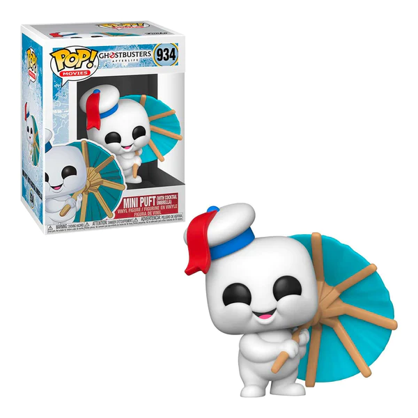 Pop! Movies Ghostbusters Afterlife Mini Puft with Cocktail Umbrella