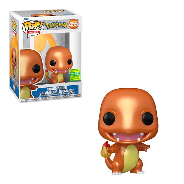 Pop! Games Pokemon Charmander Metallic Summer Convention 2022 Exclusive