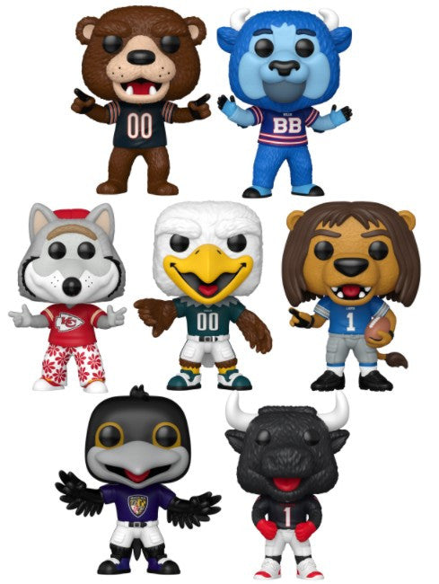 Pop! Complete Set 7 NFL Mascots