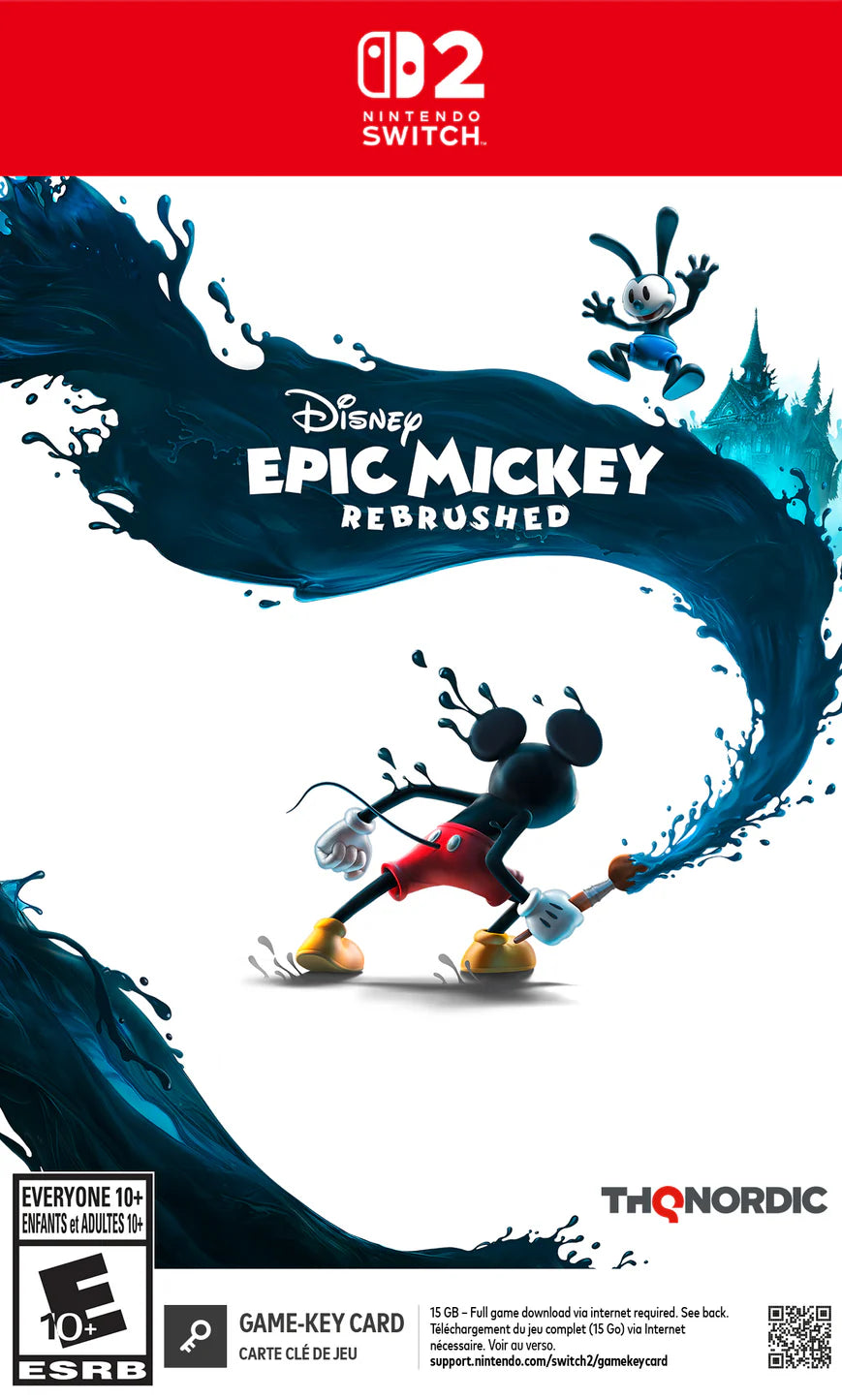 Disney Epic Mickey: Rebrushed [Game-Key Card] Nintendo Switch 2