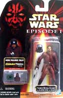 Star Wars Rare Naboo Royal Guard with Blaster Pistol and Helmet Episode I Commtech