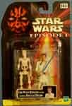 Star Wars Obi-Wan Kenobi Jedi Knight with Bonus Battle Droid Rare Episode I 2-Packs!
