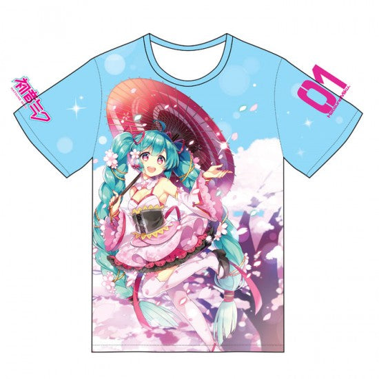 Hatsune Miku All Over Printed Hanami T-shirt