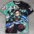 Demon Slayer All Over Printed Tanjiro Kamado T-shirt
