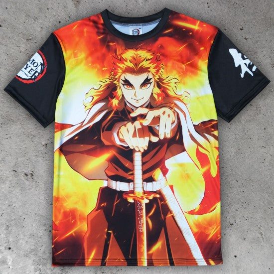 Demon Slayer All Over Printed Kyojuro Rengoku T-shirt
