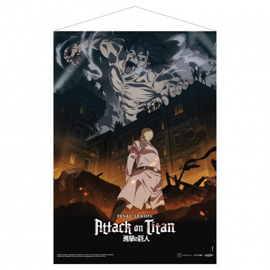 Attack on Titan The Final Season Part 1, Key Visual 1 Fabric Wall Scroll