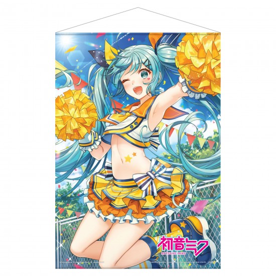 Hatsune Miku Cheerleader Summer Fabric Wall Scroll