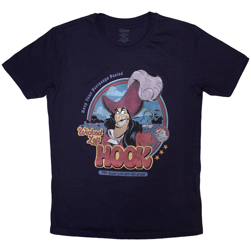 Peter Pan Wicked Left Hook Navy Blue T-Shirt