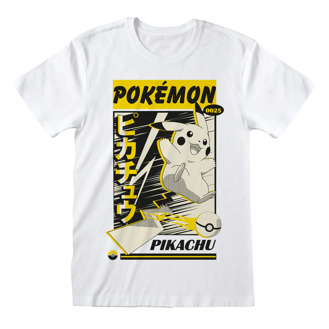 POKEMON PIKACHU LIGHTNING KATAKANA T-SHIRT