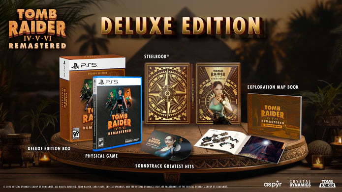 Tomb Raider IV-VI Remastered Starring Lara Croft: Deluxe Edition PLAYSTATION 5
