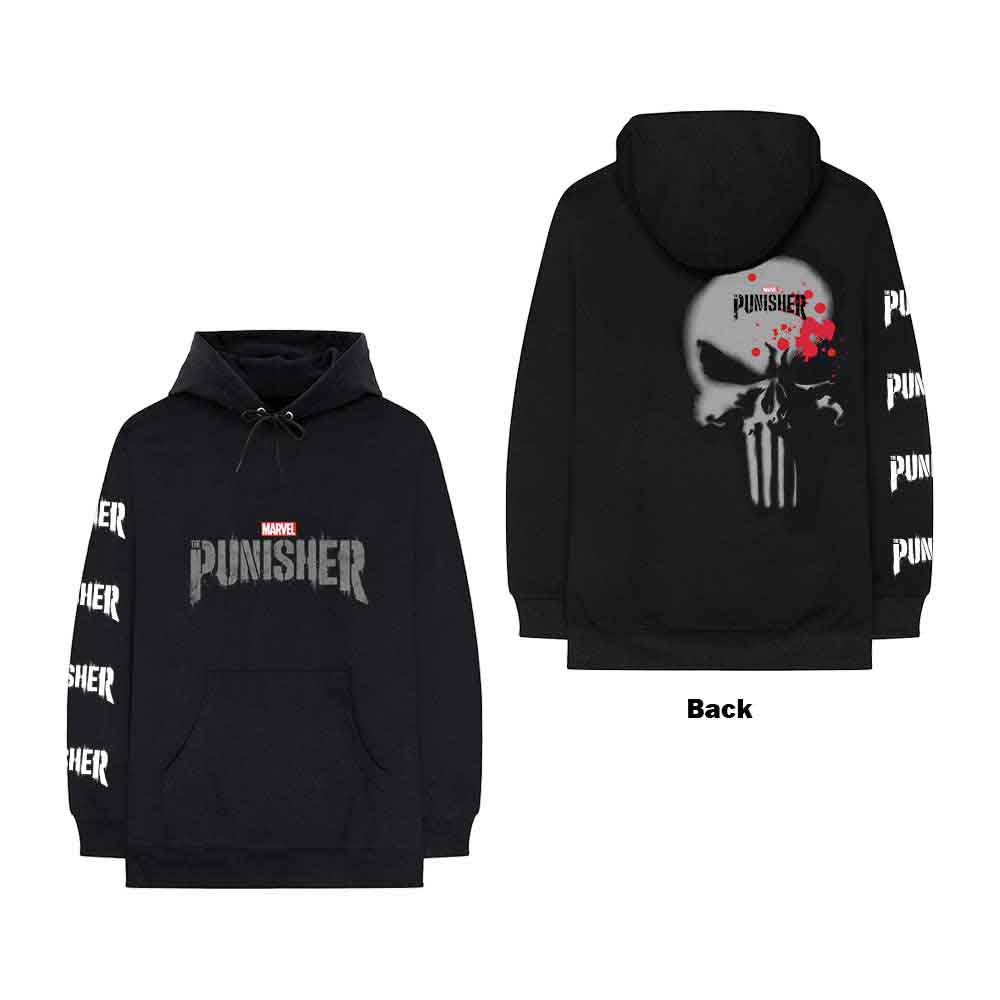 MARVEL COMICS PUNISHER STAMP PULLOVER HOODIE