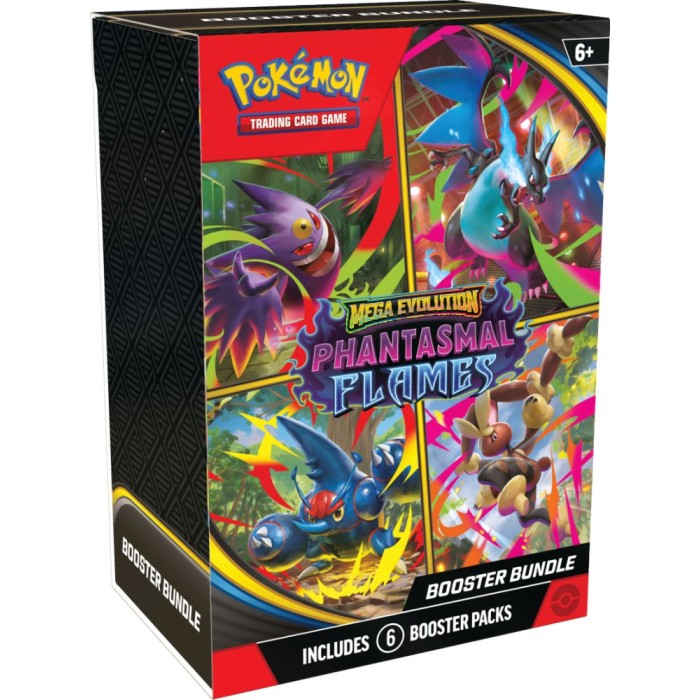 Pokemon Mega Evolution ME2 Phantasmal Flames Booster Bundle Box