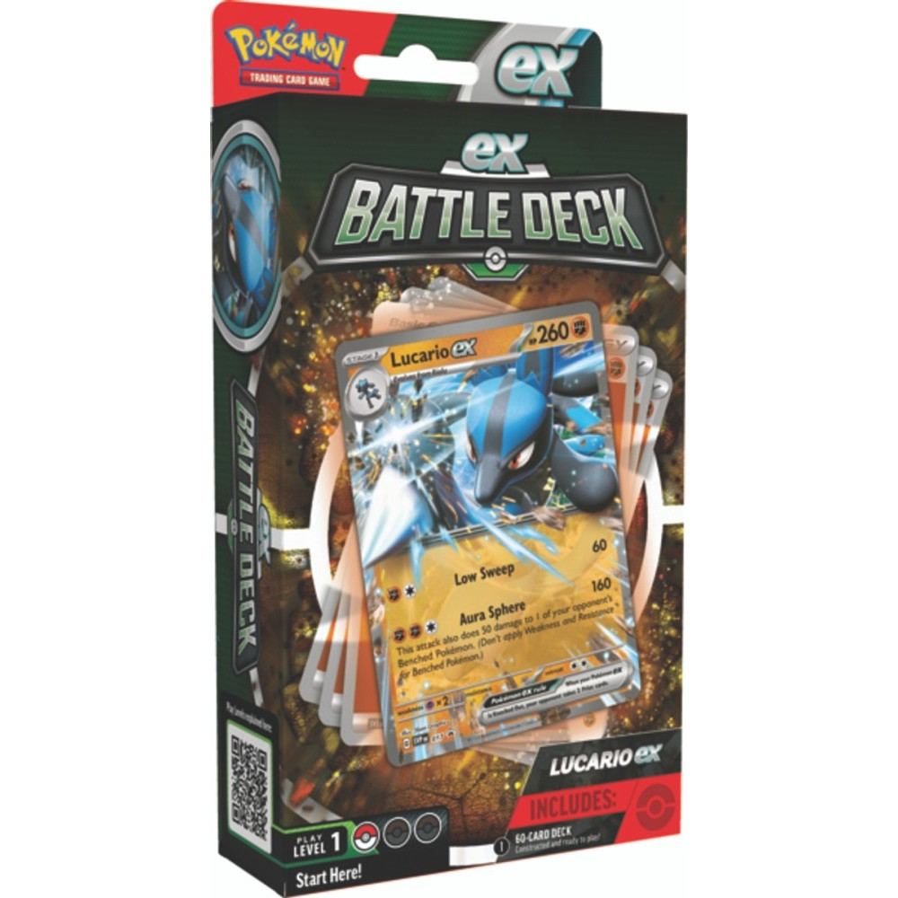 Pokemon Lucario EX Ampharos EX Battle Deck Pair