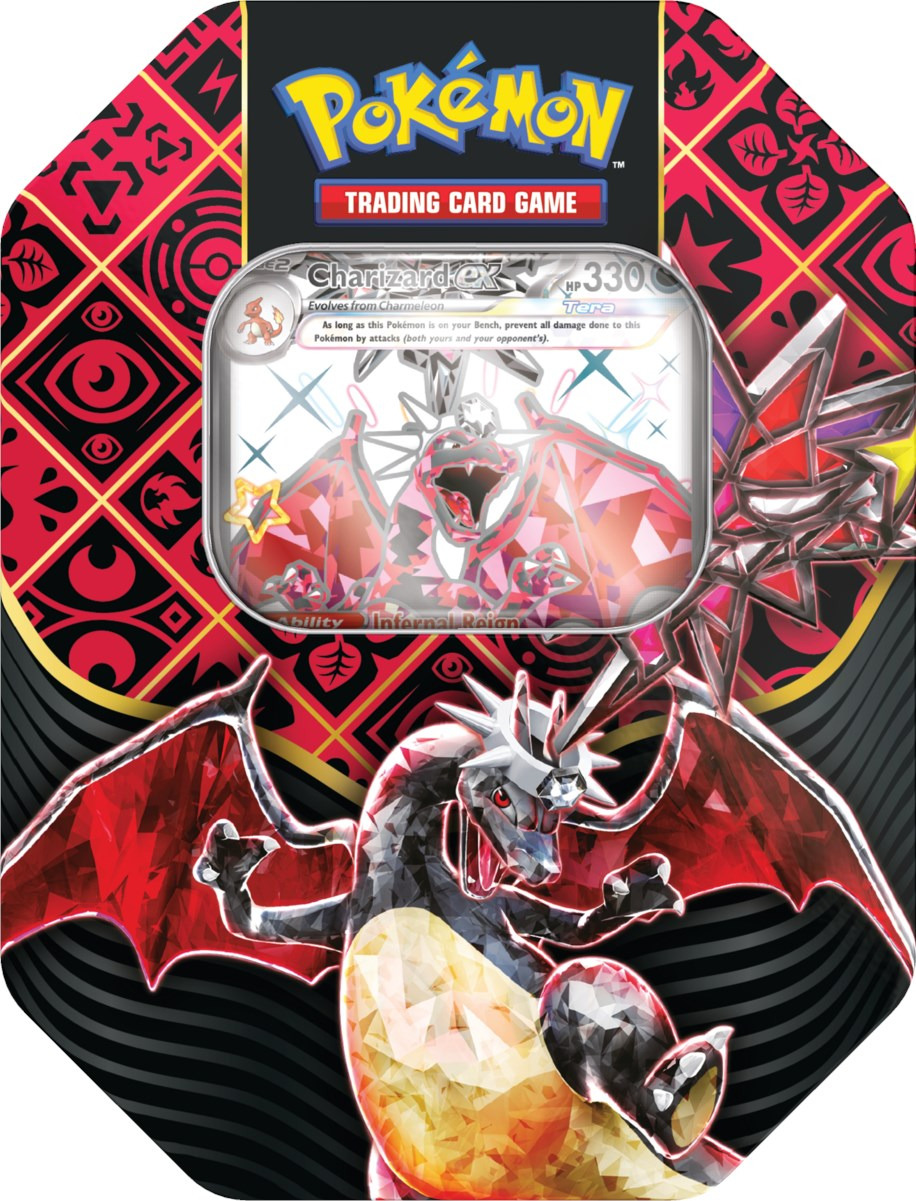 Pokemon Paldean Fates Standard Tin Charizard ex