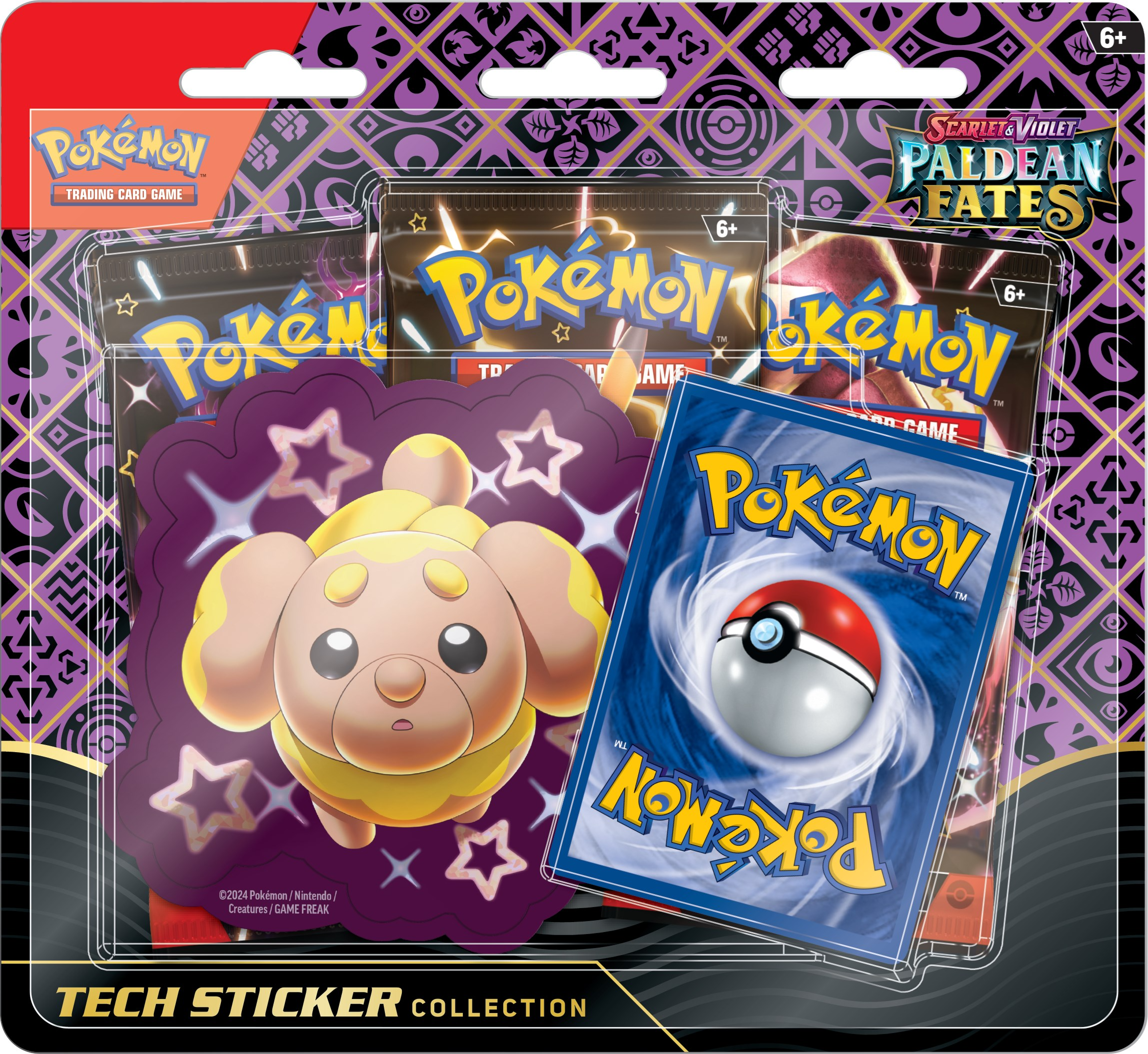 Pokemon Paldean Fates Tech Sticker Collection Fidough