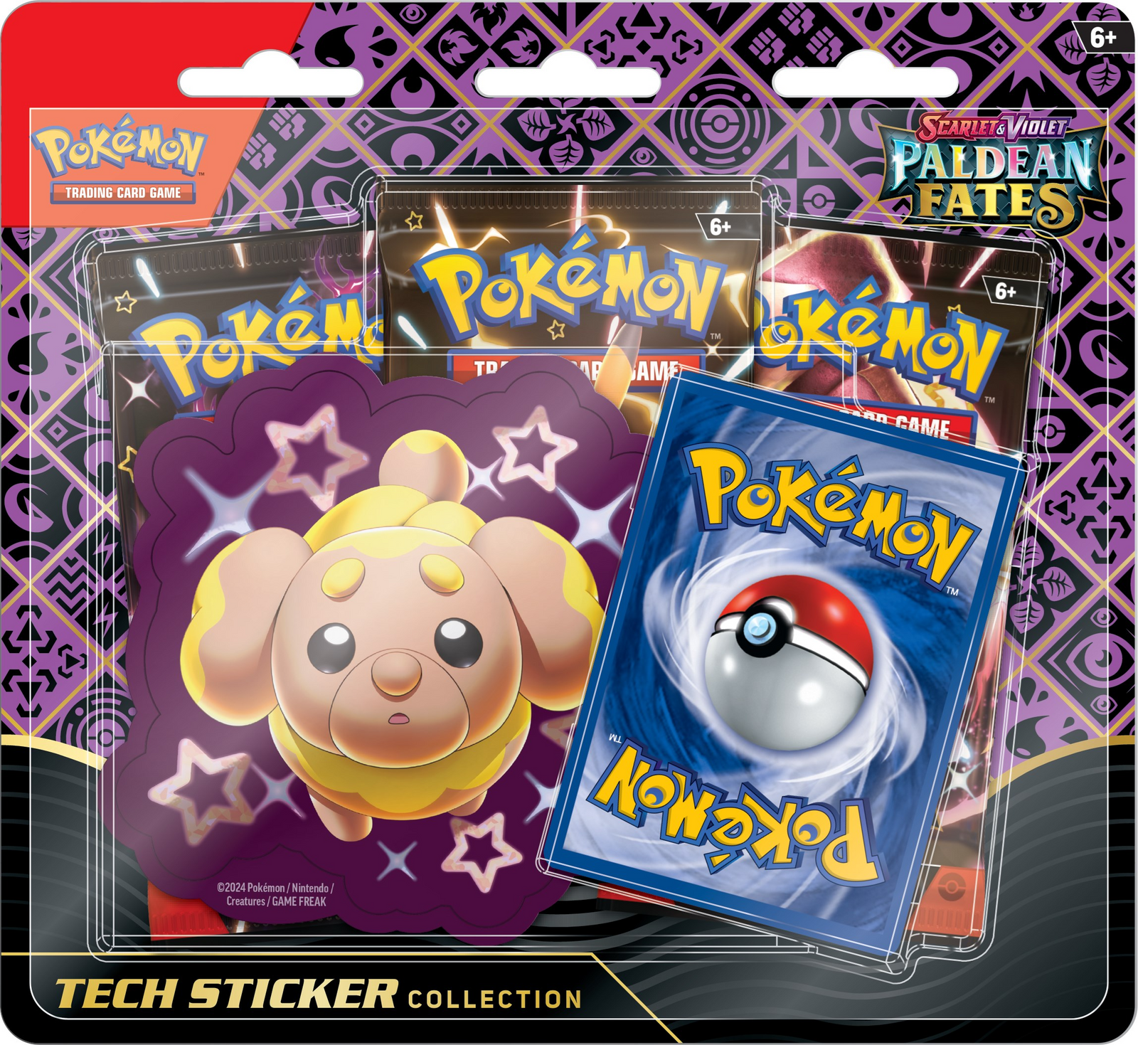 Pokemon Paldean Fates Tech Sticker Collection Fidough