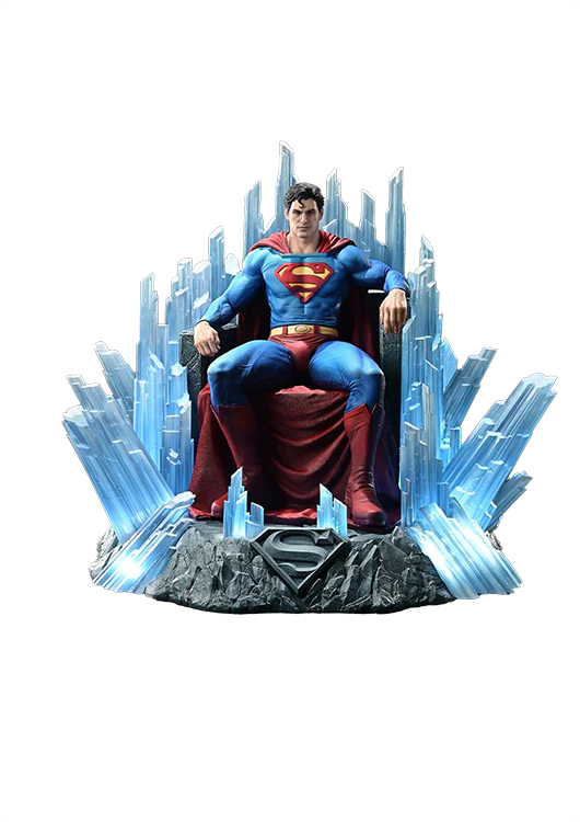 PRIME 1 STUDIO DC SUPERMAN FORTRESS OF SOLITUDE ON THRONE 1/4 SCALE
