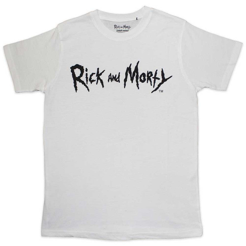 Rick & Morty Mono Logo White T-Shirt