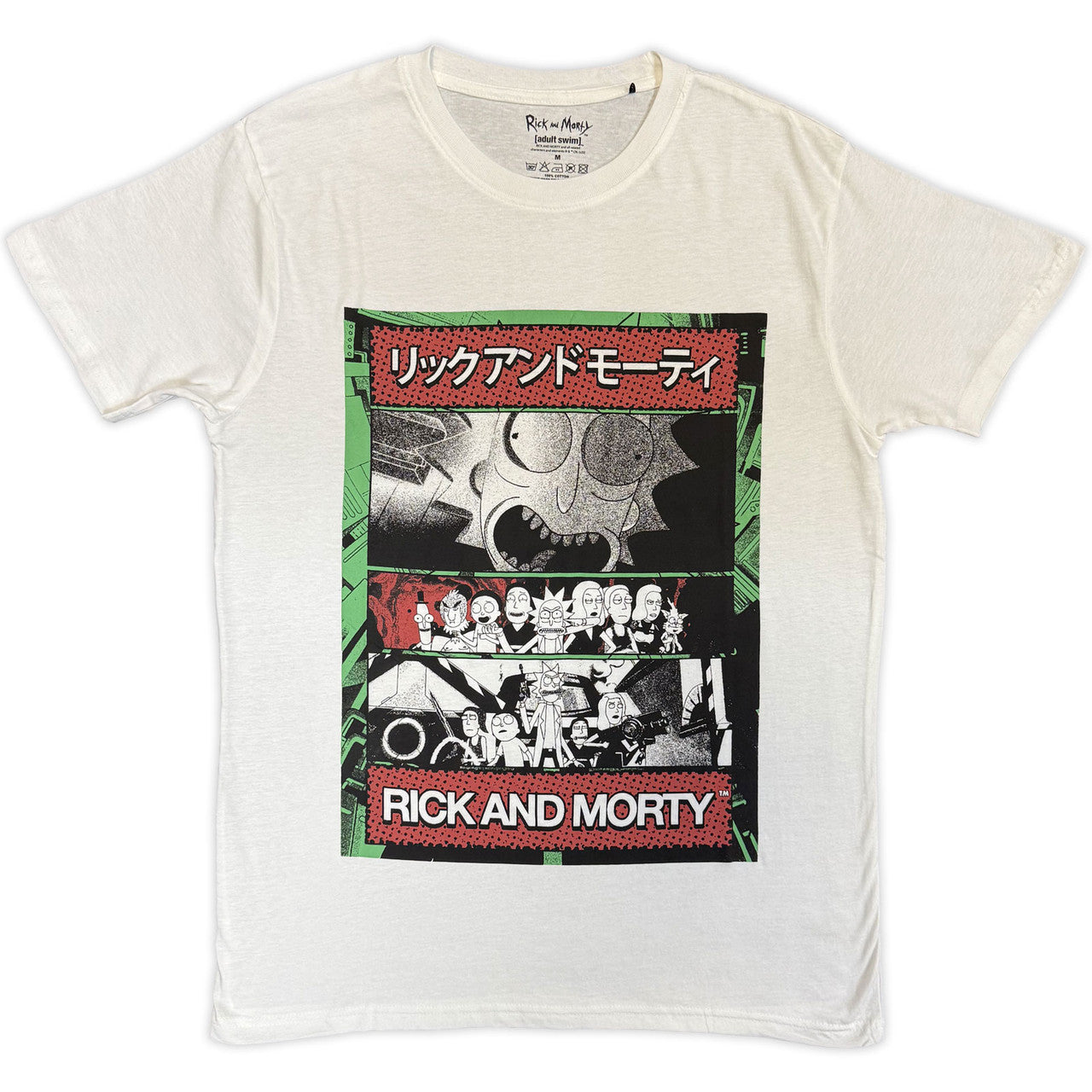 Rick & Morty Japan Comic White T-Shirt