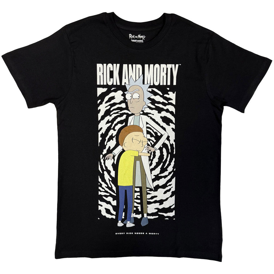 Rick & Morty Hug Black T-Shirt