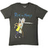 Rick & Morty Grab And Point Charcoal Grey T-Shirt