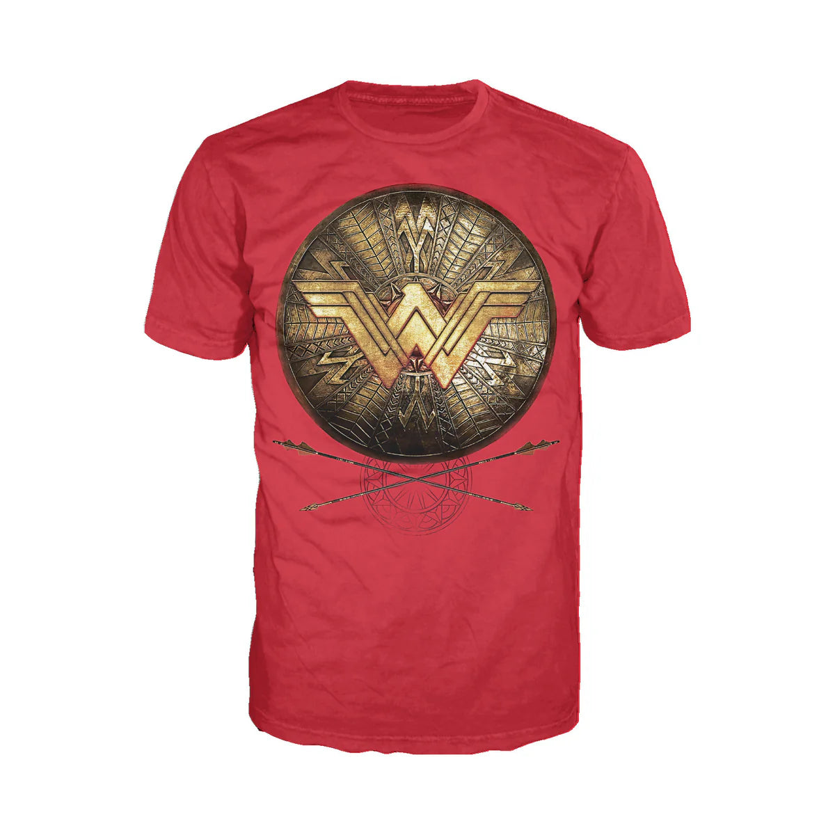 DC Wonder Woman Logo 3D Shield Official Men's T-shirt