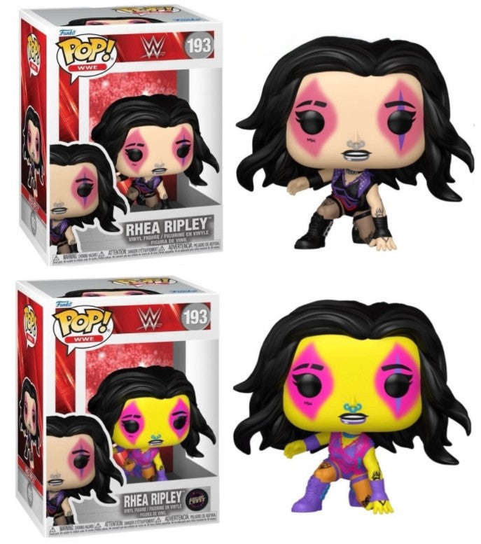 Pop! Combo 2 w/CHASE Rhea Ripley WWE Wrestlemania 40