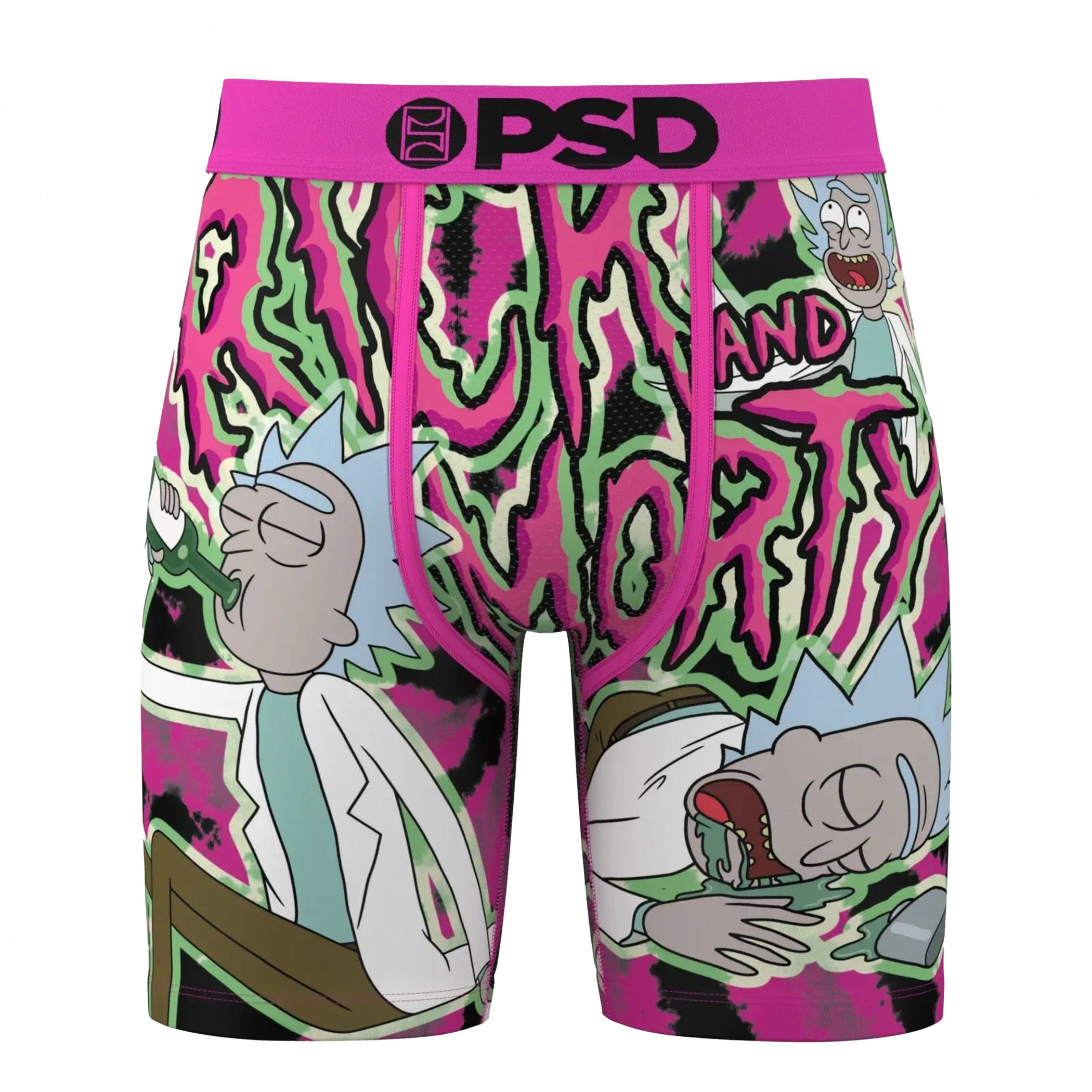 Rick and Morty Tie-Dye Drinks PSD Boxer Briefs