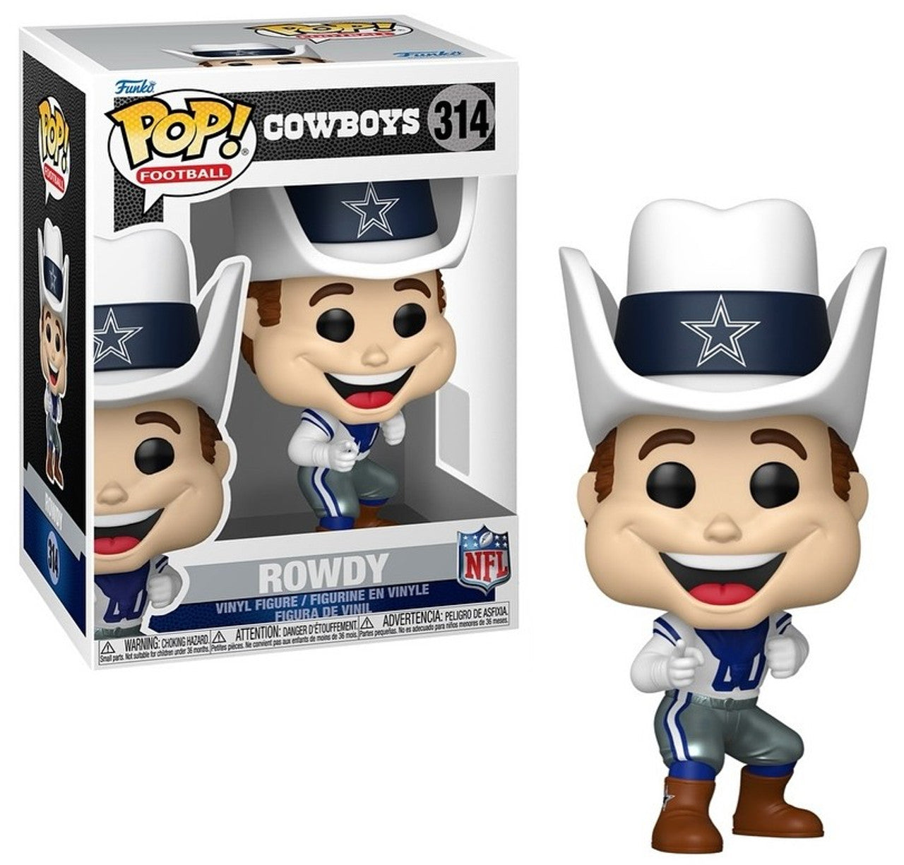 Pop! NFL Mascot Rowdy Dallas Cowboys