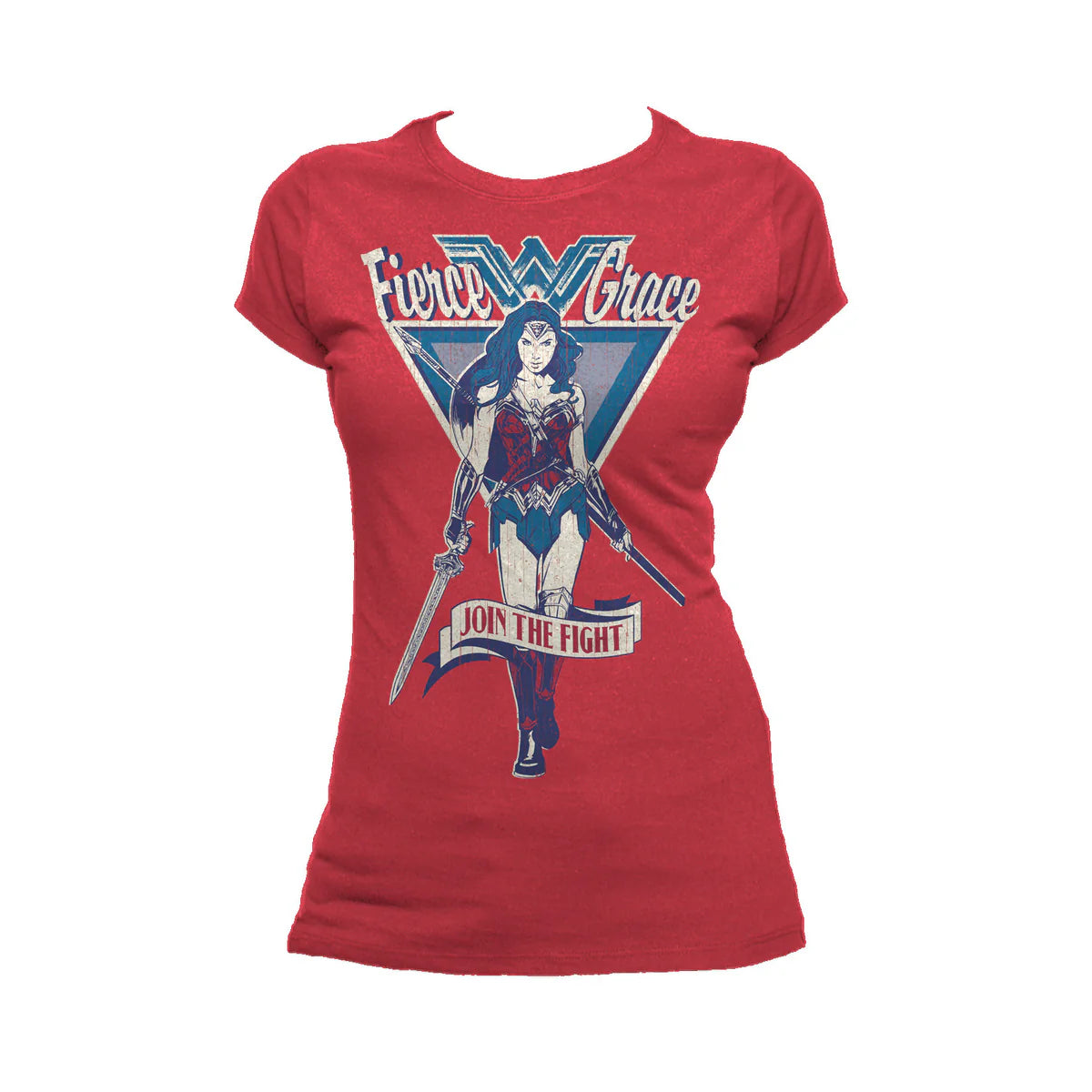 DC Wonder Woman Triangle Fierce Official Women's T-shirt