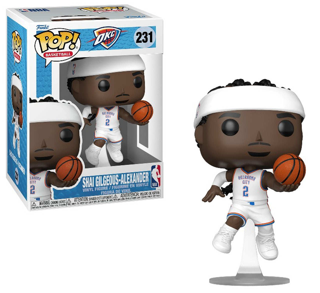 Pop! Shai Gilgeous-Alexander OKC Thunder White Jersey NBA